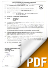 ATEX EU-Type Examination Certificate Ex e