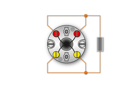 Fig. 9 1x Pt100 conex. 4 fire > marcaj : roșu/galben