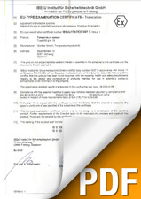 ATEX EU-Type Examination Certificate Ex d