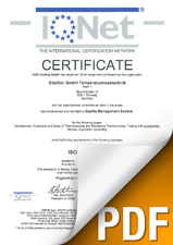 IQ-Net Certificate