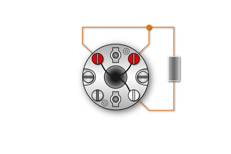 Fig. 8 1x Pt100 conex. 3 fire > marcaj: roșu/alb